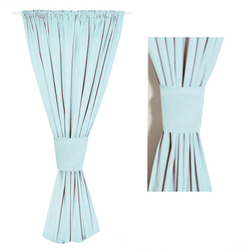 Zasłona na miarę niebieska...