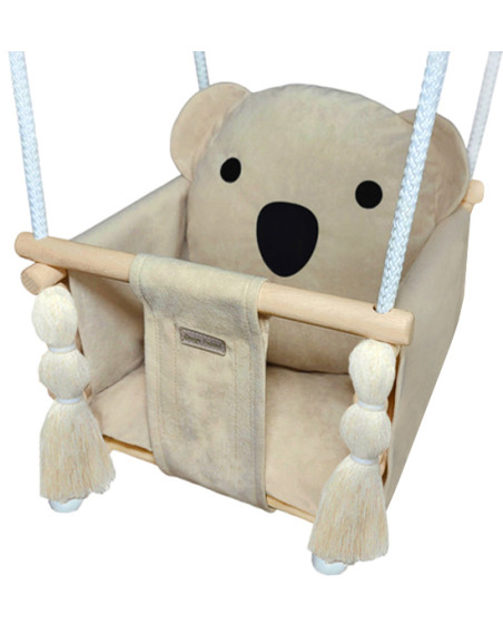 Huśtawka dla dzieci Koala beżowa