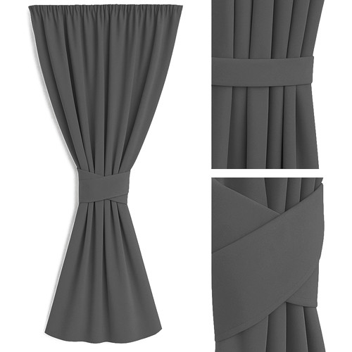 Zasłona szary/grafit +...