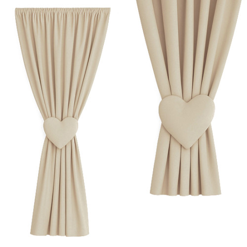 Zasłona na miarę beżowa +...