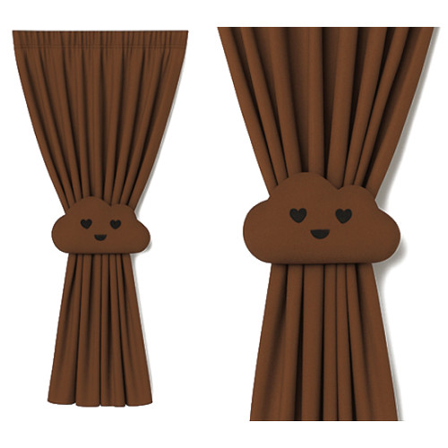 Zasłona na miarę brązowa +...